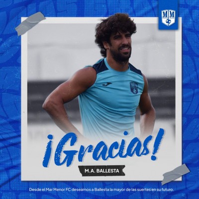 El delantero Ballesta abandona el Mar Menor seis días antes del debut liguero
