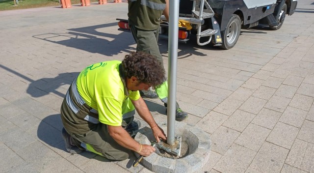 Roban la bandera arcoiris de la Plaza de la Cruz Roja de Murcia... por segunda vez