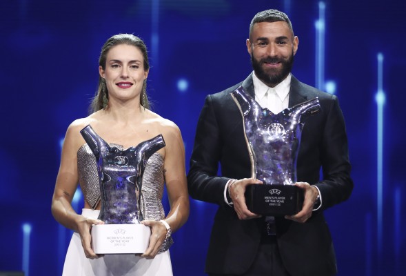 Alexia Putellas y Karim Benzema, galardonados como mejores jugadores del año para la UEFA