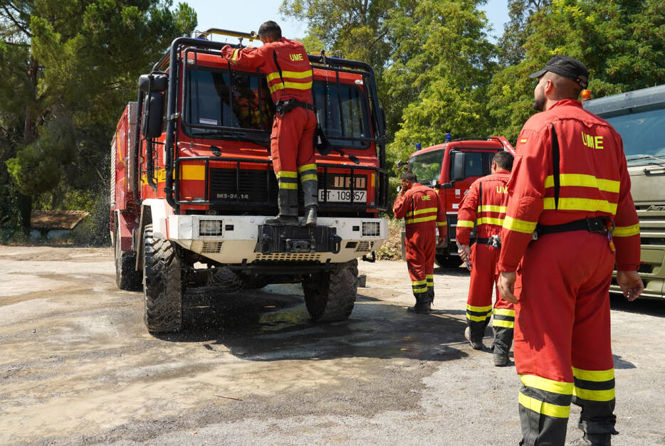 El Gobierno desmoviliza a la UME en el incendio de Bejís