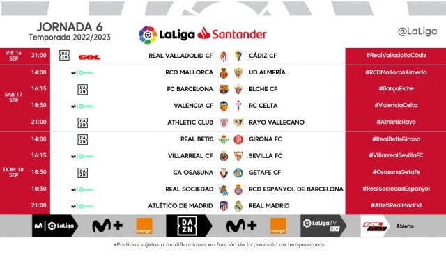 El Valencia CF ya tiene horario para la jornada 6 ante el RC Celta de Vigo