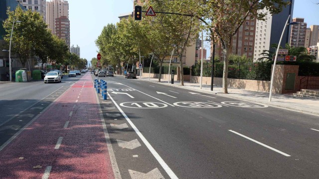 Cambios en Levante de Benidorm: sentido de circulación, tiempos de los semáforos y nuevos carriles 