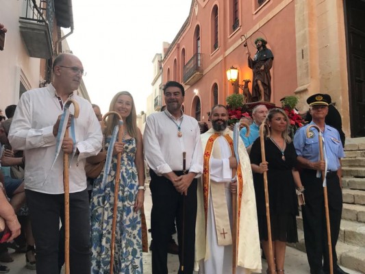 Barcala, en la Procesión de San Roque: 