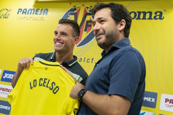 Lo Celso, feliz en su presentación: 