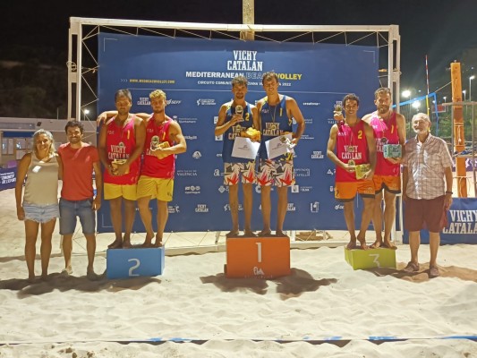 Agost - Ramírez y Nagy – Khilko, campeones del Circuito ‘Vichy Catalan’ Mediterranean Beach Volley 2022 