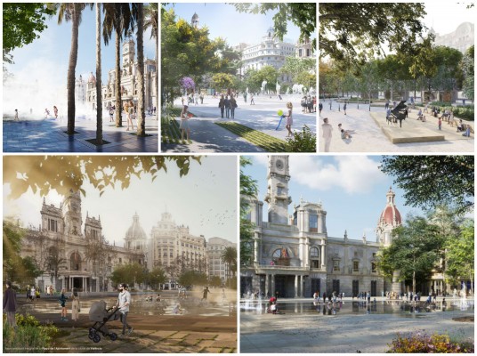 Proyectando la plaza del Ayuntamiento (VI): pros y contras, así se han valorado las diversas propuestas