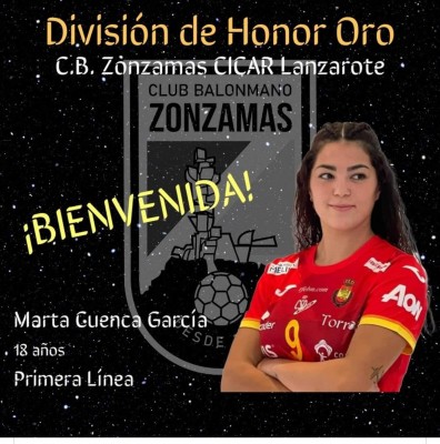 Marta Cuenca ficha por el Zonzamas Cicar Lanzarote, de la División de Honor Oro 