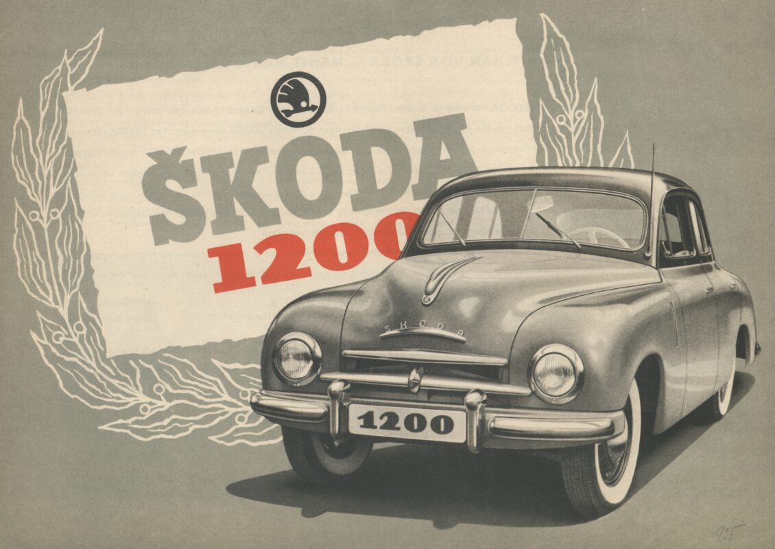 70 años del ŠKODA 1200: con una carrocería de acero perfeccionada en el túnel de viento

