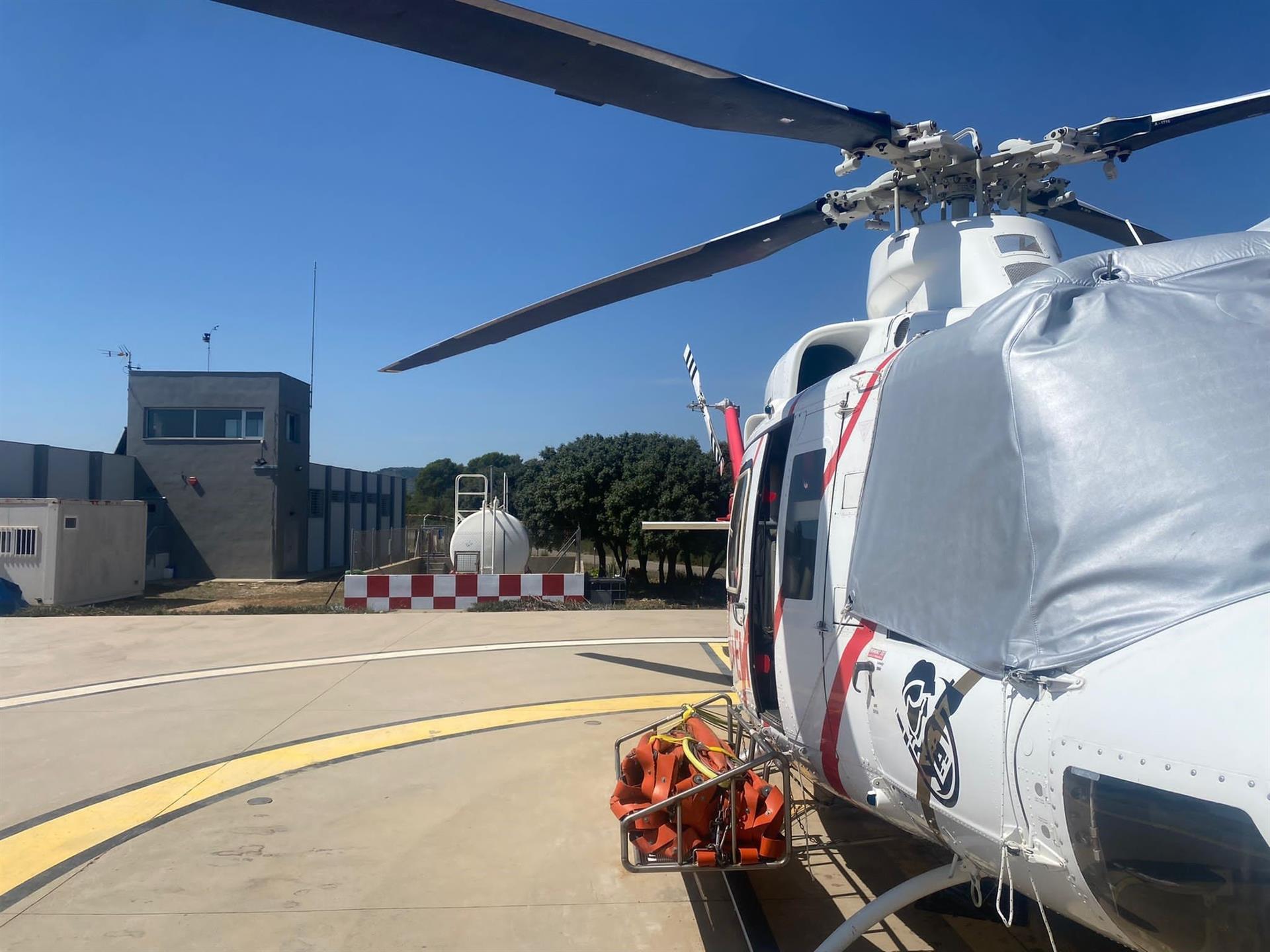 La base aérea de Emergencias de Tírig adquiere la plena compatibilidad aérea de su helipuerto