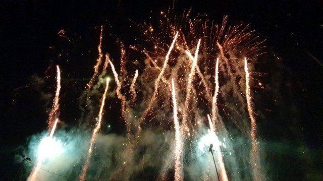 El espectáculo piromusical del Hort del Monjo de Elche congrega a 3.000 personas 