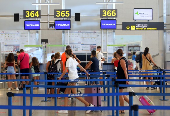 La segunda jornada de huelga en Ryanair deja dos vuelos cancelados y 223 retrasos en España