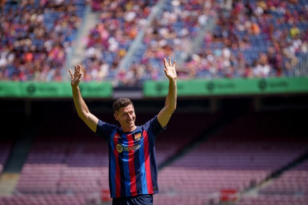 Robert Lewandowski vivió una presentación histórica