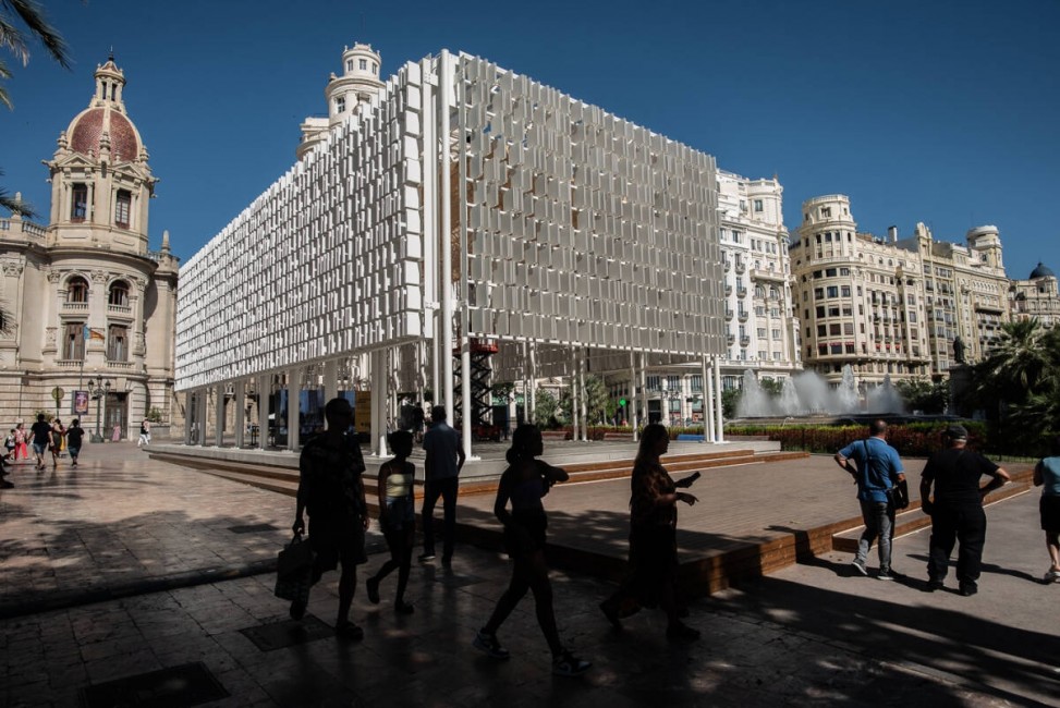 El Ágora de la plaza del Ayuntamiento. Foto: KIKE TABERNER. - 