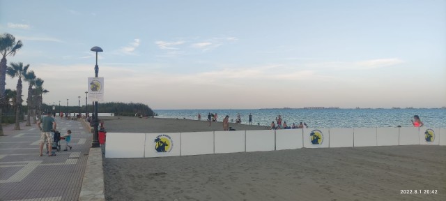 La primera playa canina del Mar Menor está en Los Alcázares 