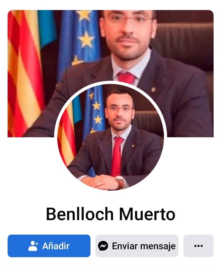 El alcalde de Vila-real denuncia ante la Policía la creación del perfil 