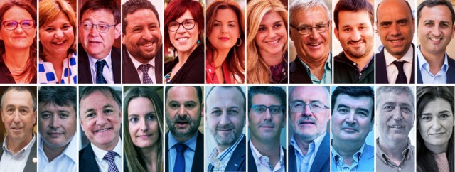 El termómetro de 2016: así les fue el año a 22 de los políticos valencianos más relevantes