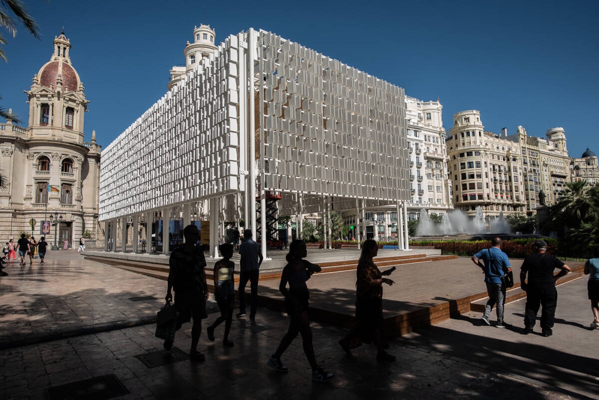 El Ágora de la plaza del Ayuntamiento. Foto: KIKE TABERNER. - 