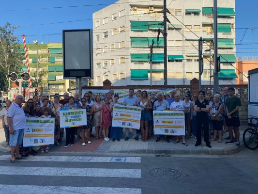 Alfafar reclama el soterramiento de las vías con una nueva concentración 