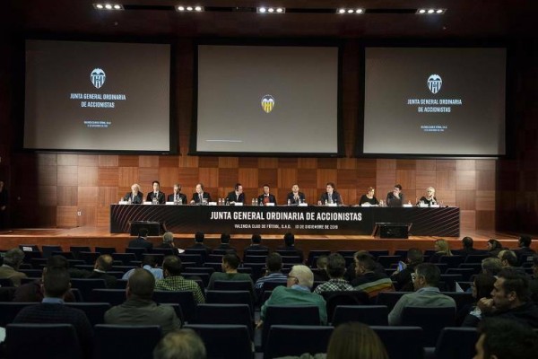 La sentencia avala el paso de 11 a 3.598 acciones para asistir a la Junta del Valencia CF