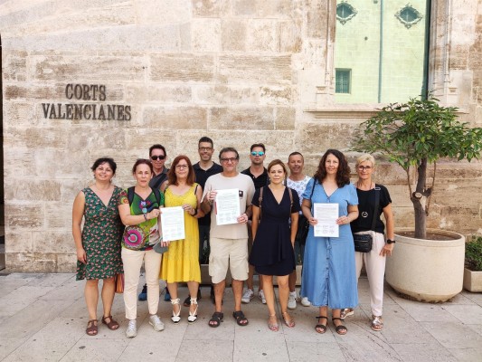 STEPV presenta en Les Corts una Iniciativa Legislativa Popular para rebajar las ratios 