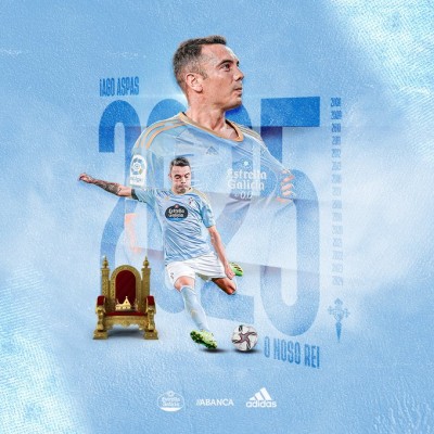 Aspas amplía su contrato con el Celta hasta el 2025
