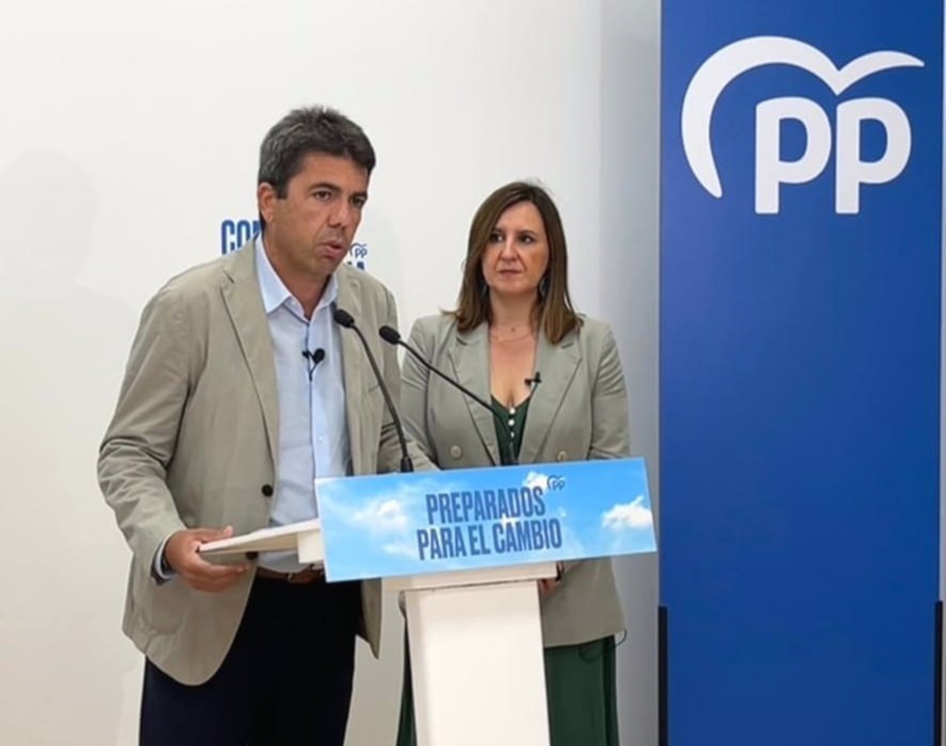 Carlos Mazón y María José Catalá, en la rueda de prensa del pasado miércoles. Foto: PPCV - 