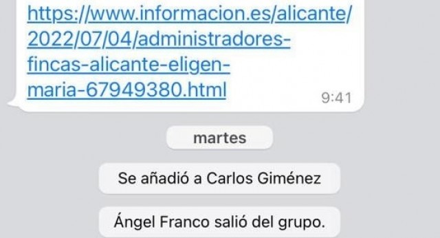 Y el martes, tras el principio de acuerdo, Ángel Franco salió del grupo 'paralelo' del PSPV de Alicante 