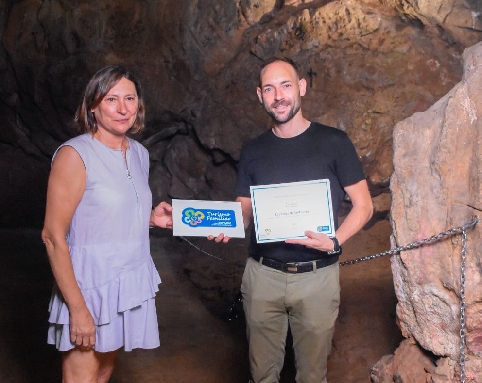 Les Coves de Sant Josep obtienen el Sello de Turismo Familiar 
