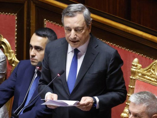 El presidente de Italia acepta la dimisión de Mario Draghi como primer ministro