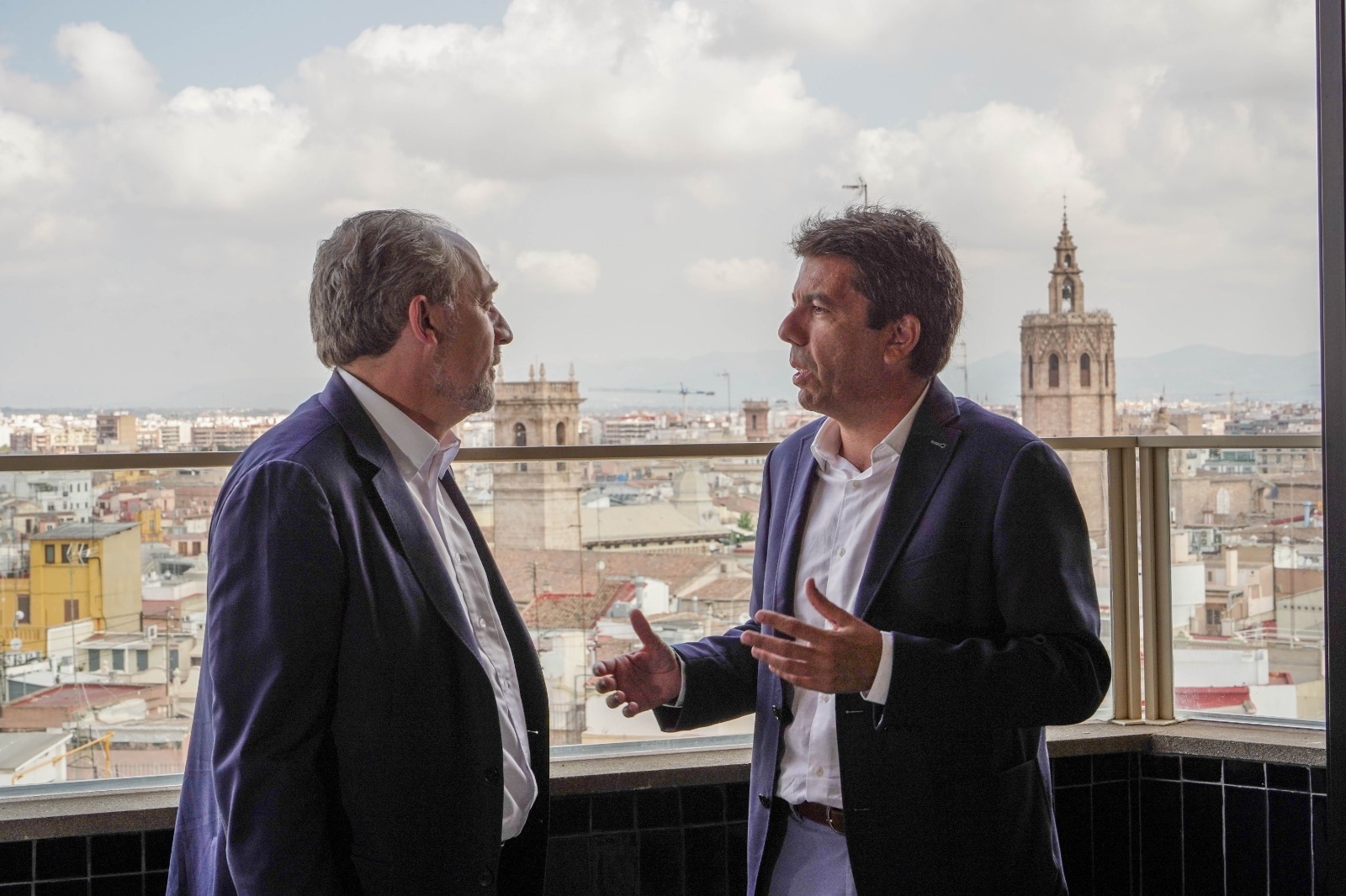 Carlos Mazón y Alfonso Sancha, este jueves. Foto: PPCV - 