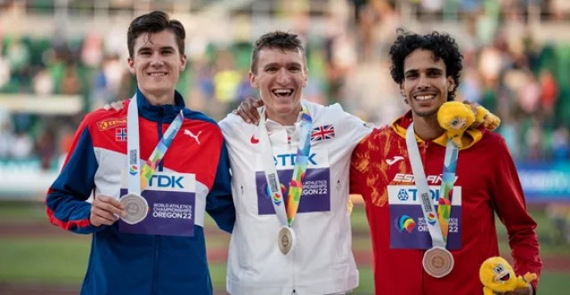 España vive otra jornada de sonrisas en Eugene con el bronce de Mohamed Katir