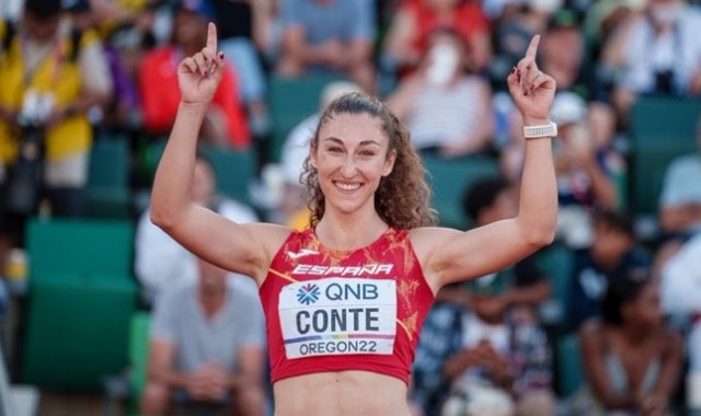 Claudia Conte firma la mejor actuación española de la historia en heptatlón en un Mundial al aire libre