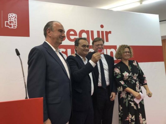 Puig fuerza la dimisión de Sanguino como portavoz del PSPV de Alicante