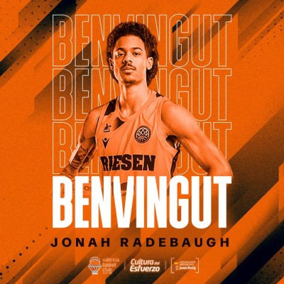 Jonah Radebaugh ficha por Valencia Basket