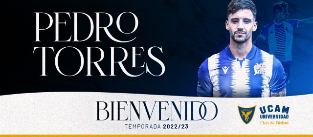 El UCAM CF ficha a Pedro Torres, quien procede del Águilas 