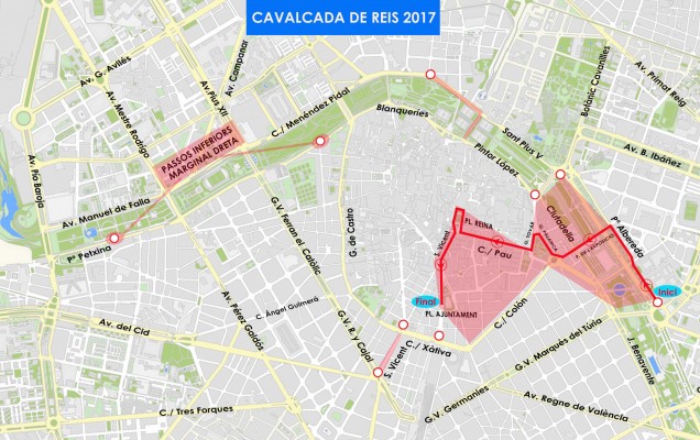 Los Reyes Magos vienen en autobús y metro