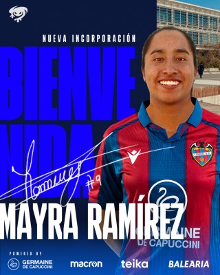 El Levante ficha a la colombiana Mayra Ramírez
