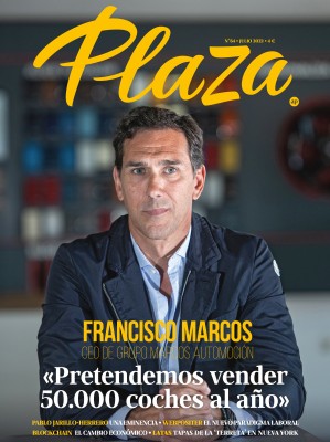 Francisco Marcos, CEO del Grupo Marcos, portada de la revista Plaza de julio