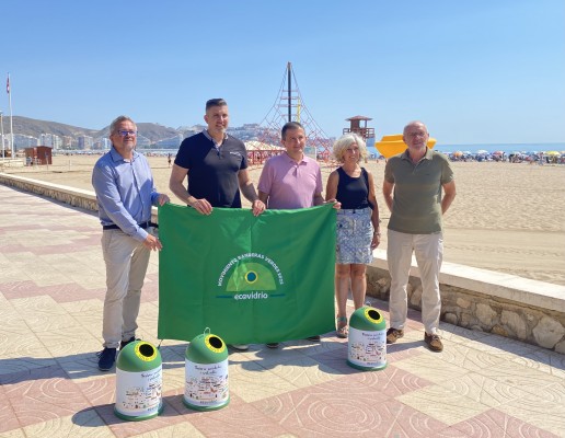 Once municipios costeros de la provincia compiten por la Bandera Verde del reciclaje de vidrio