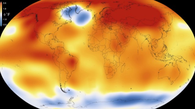 2016 supera a 1998 como año más cálido en 38 años de datos de satélite