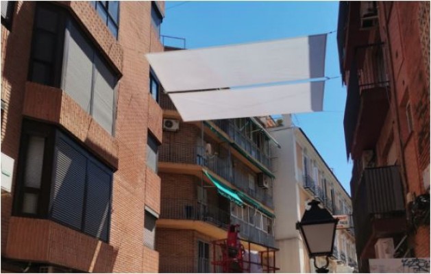 Los toldos de la 'operación verano' en Murcia llegan a la calle del Pilar