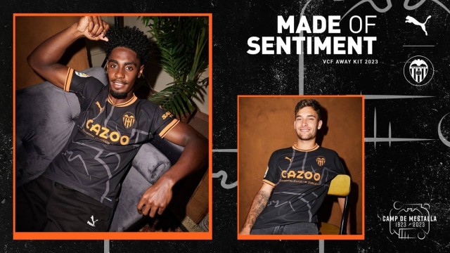 El Valencia CF y Puma presentan la segunda equipación para la temporada 2022-2023 