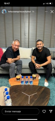 Peter Lim reaparece junto al Príncipe de Johor