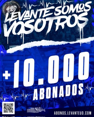 El Levante alcanza los 10.000 abonados

