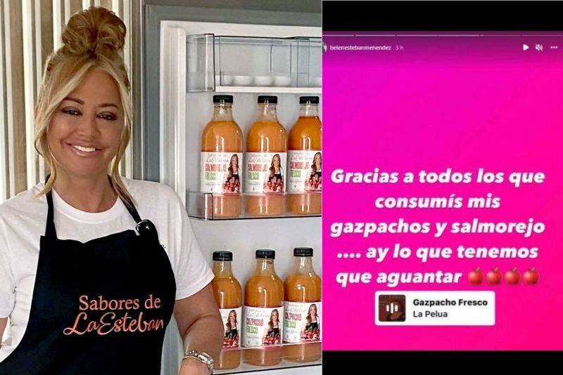 Belén Esteban sale en defensa de su salmorejo tras el informe de la OCU que les asigna una baja calificación
