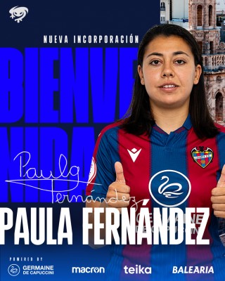 Paula Fernández defenderá la camiseta del Levante UD durante las próximas tres temporadas