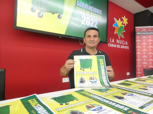 La Nucía abre el plazo para solicitar la subvención de la tasa de basura y reciclaje