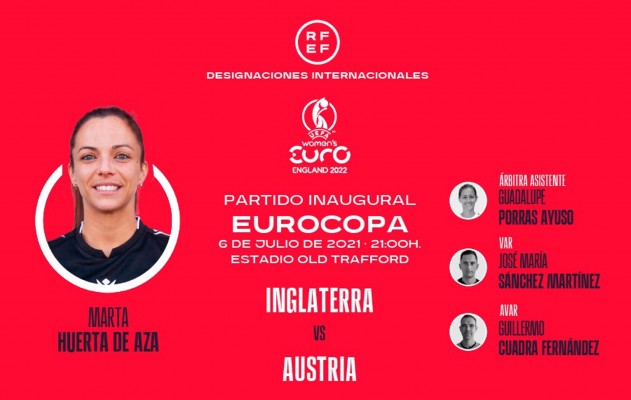 La española Marta Huerta arbitrará el partido inaugural de la Eurocopa femenina