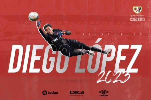 Diego López refuerza la portería del Rayo Vallecano 