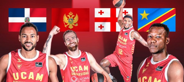 Rojas, Radovic, McFadden y Sakho, del UCAM CB, juegan para llegar al Mundial con sus países